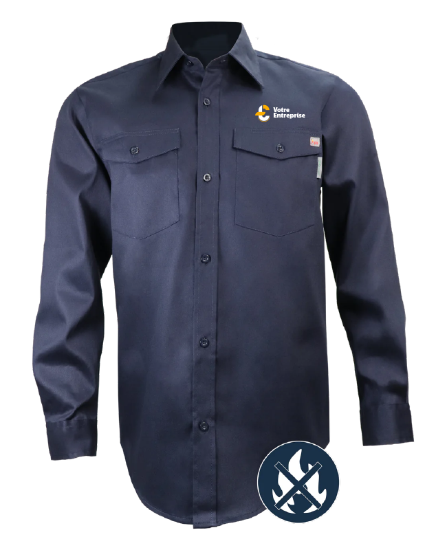 Boutique de base - 629FR Men's long-sleeve flame-resistant shirt - BR. 000 (AVG)