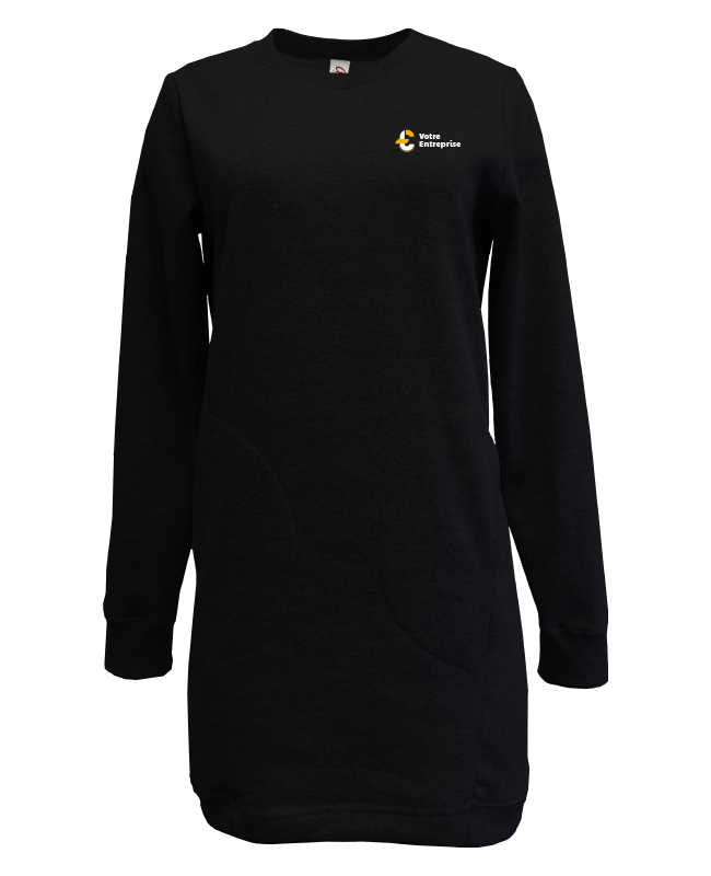 Boutique de base - XO7005W Robe ouaté col rond - BR. 000 (AVG)