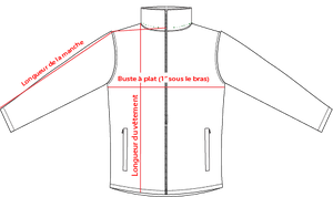 Charte de grandeur MQO00055 (XS à 5XL)